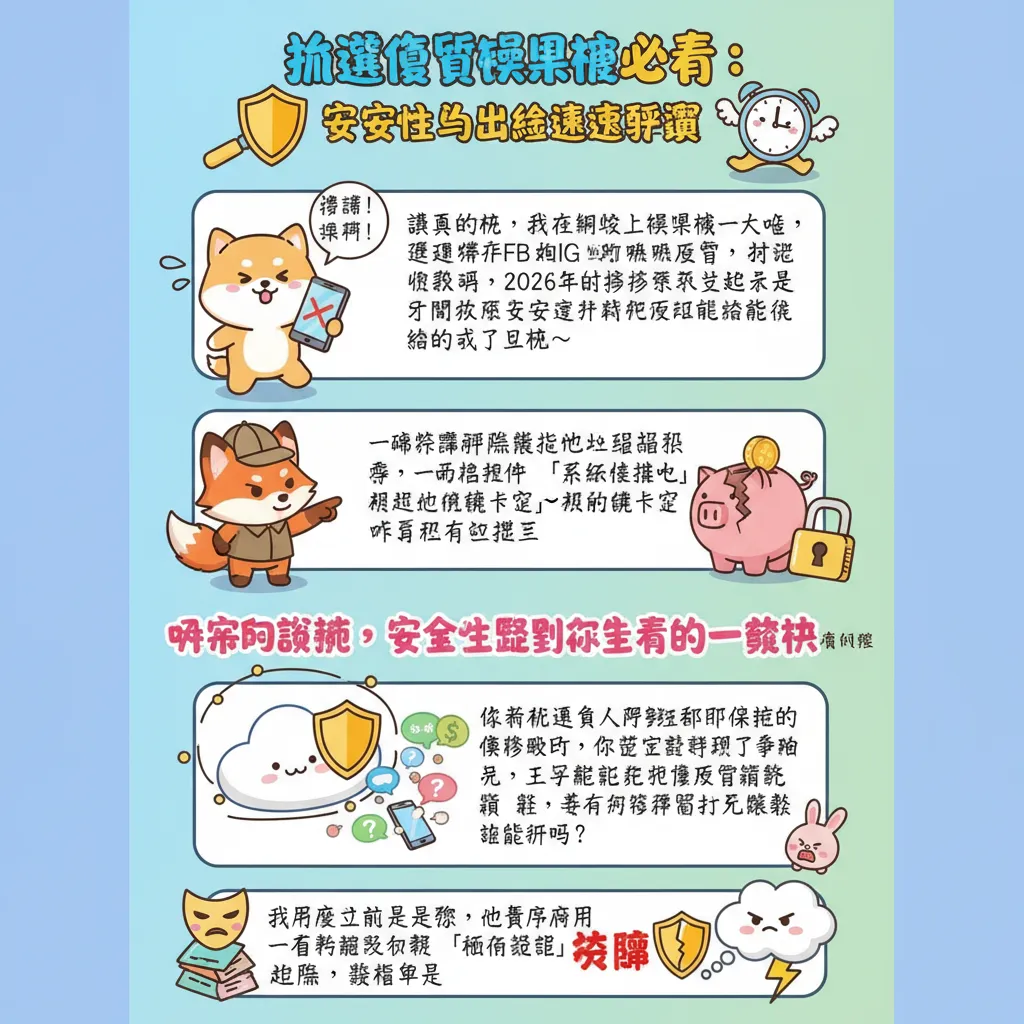 挑選優質娛樂城必看：安全性與出金速度評測