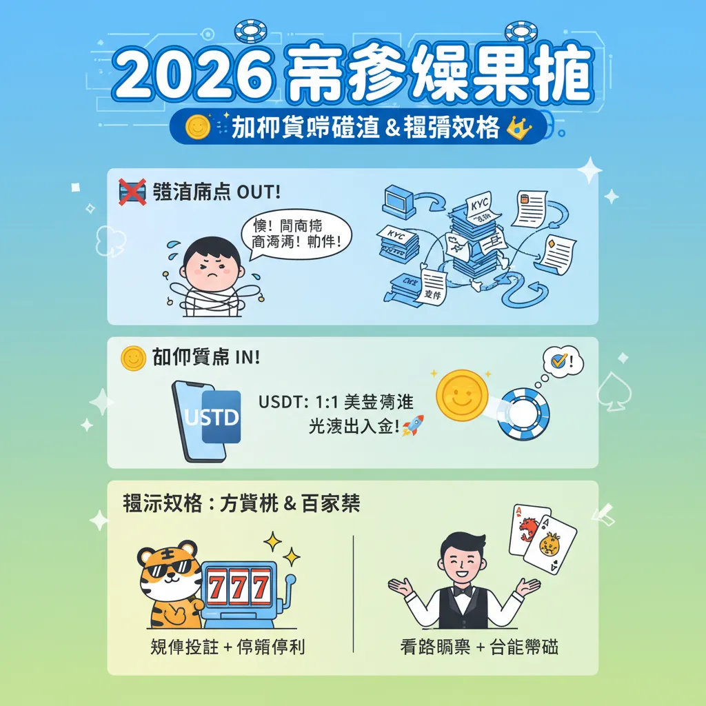 博弈娛樂城加密貨幣儲值教學：老虎機與百家樂怎麼玩才穩？